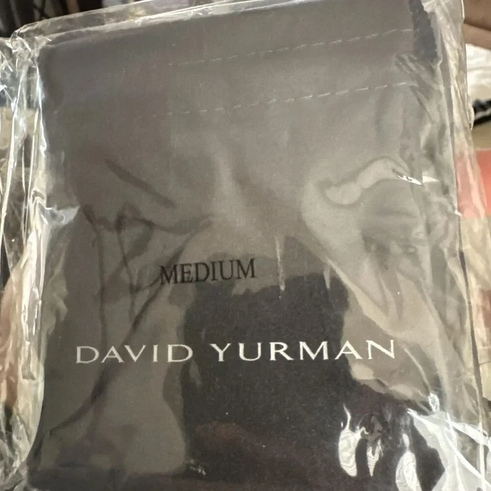 Lot of 5 David Yurman Black Medium Pouches  4.3” x 3.5 Medium for Bangles, NWOT
